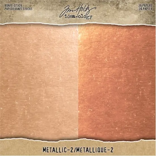 Idea-Ology Paper Stash Metallic No.2 Kraft Paper Pad, 8" x 8" {1}