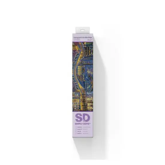 Simply Dotz&reg; Intermediate Evening Stroll to the Rialto Bridge Diamond Painting Kit {3}