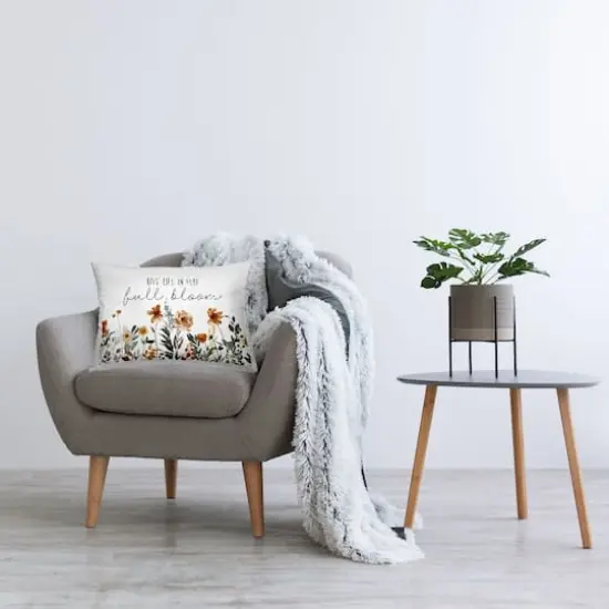 Stupell Industries Full Bloom Sentiment Decorative Printed Throw Pillow {3}