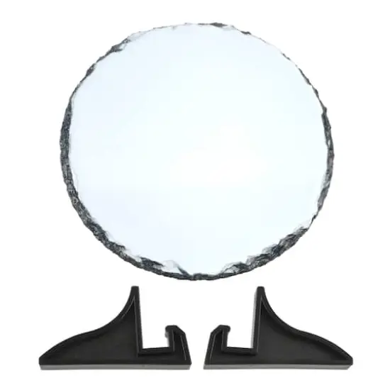 6" Round Slate Sublimation Blank by Make Market&reg; {1}