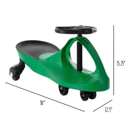 Toy Time Ride-On Zig Zag Car Green {4}