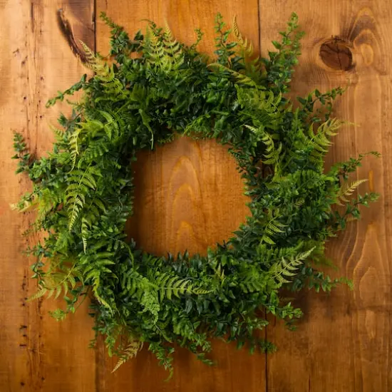 20" Mixed Greenery & Leaves Wreath by Ashland&reg; {4}