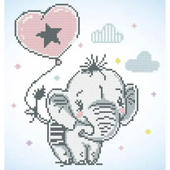 Diamond Dotz&reg; Intermediate Sweet Trunks Diamond Painting Kit {1}