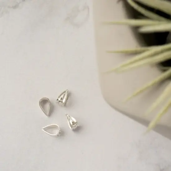 Sterling Silver Small Bails, 4ct. by Bead Landing&trade; {4}