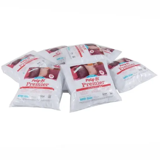 Poly-Fil&reg; Premier&trade; 6ct. Poly-Cotton Blend Ultra Plush Pillow Insert, 18" x 18" {3}