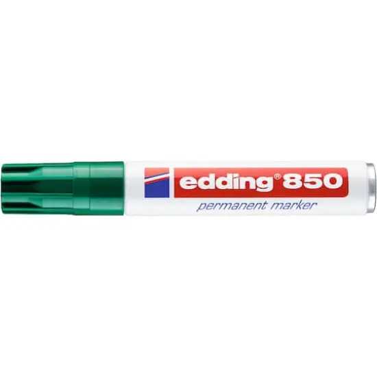 edding&reg; 850 Rectangle Nib Permanent Marker Green {1}