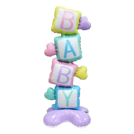 Wizardi Gender Reveal Standing Foil Balloon Decoration {3}
