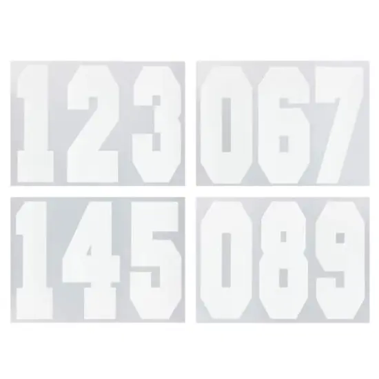 8" Iron-On Numbers by Make Market&reg; White {1}