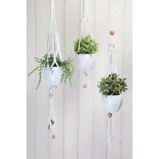 Hoooked Zpagetti Yarn Macrame Hanging Basket Kit Black {5}