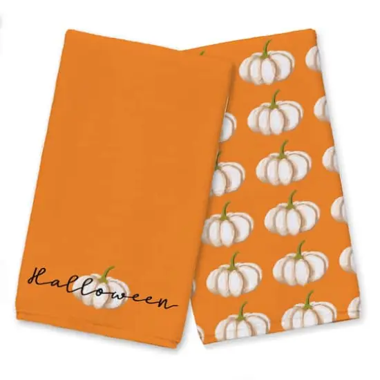 Halloween Pumpkin Tea Towel Set {1}
