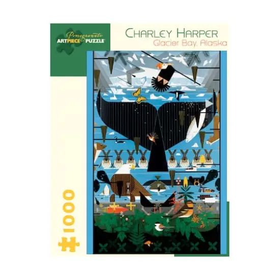 Charley Harper Glacier Bay, Alaska 1000 Piece Puzzle {1}