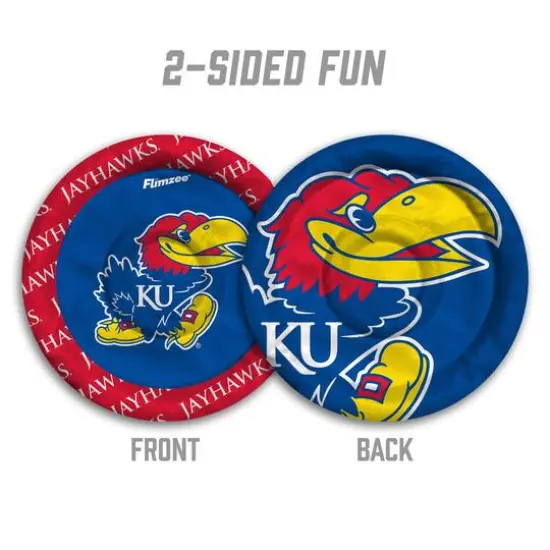 NCAA Flimzee Bean-Bag Flying Disc Kansas Jayhawks {3}