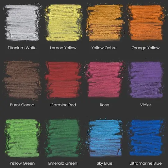 Arteza® Kids Slimmer Chalk with Chalk Holders, Set of 12 pcs {3}