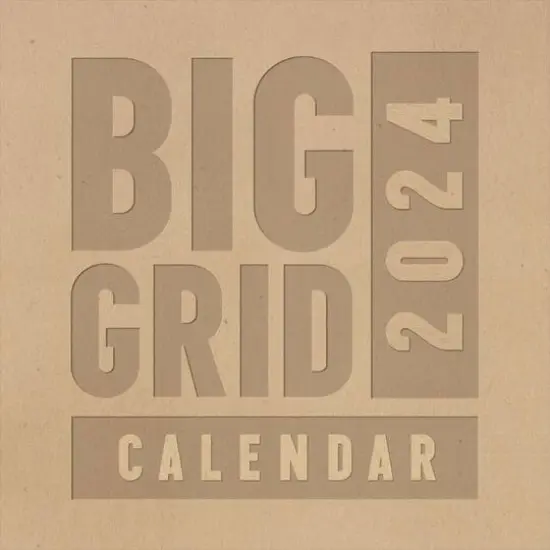 TF Publishing 2024 Big Grid - Kraft Wall Calendar {1}