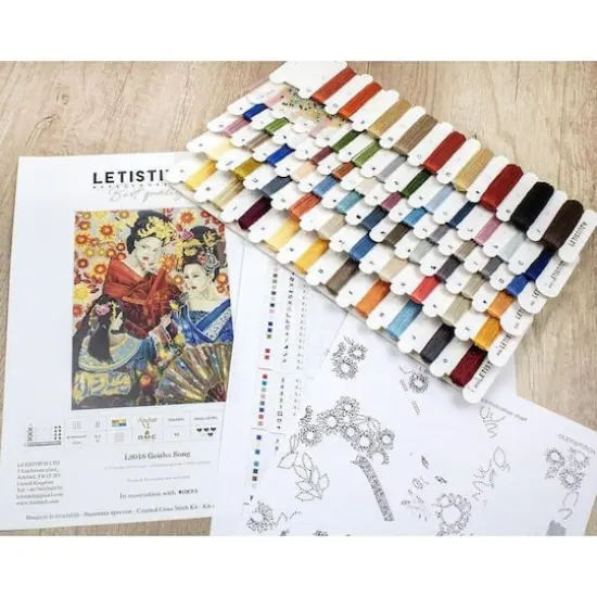 Letistitch Geisha Song Counted Cross Stitch Kit {3}