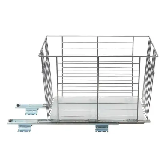 Household Essentials Glidez Sliding Vegetable Bin Silver {9}