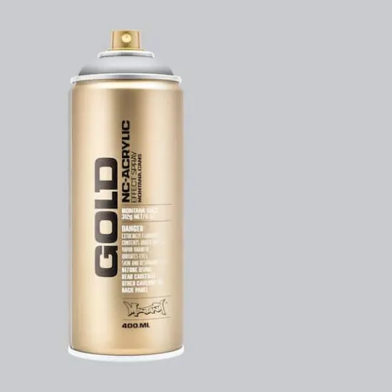 Montana&trade; Gold Acrylic Professional Spray Paint M1100 Silver Matte {4}