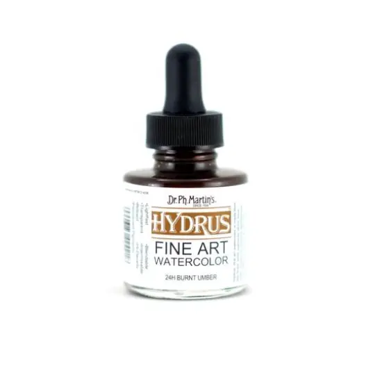Dr. Ph. Martin's&reg; Hydrus&trade; Fine Art Watercolor, 1oz. 24H Burnt Umber {1}