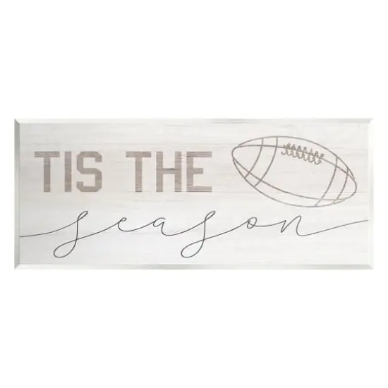 Stupell Industries Tis The Season Football Wall Plaque Art {1}