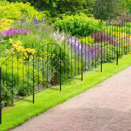 NEX&trade; Metal Panel Arch Garden Fence, 10ct. {6}