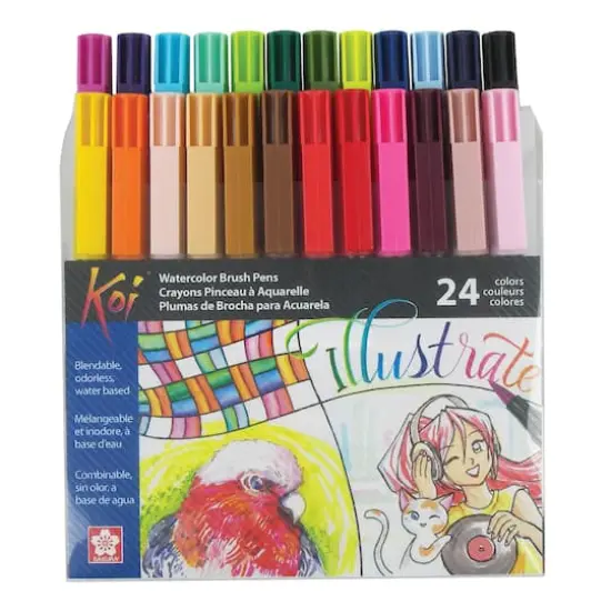 Sakura&reg; Koi Watercolor Brush Pen 24 Color Set {1}