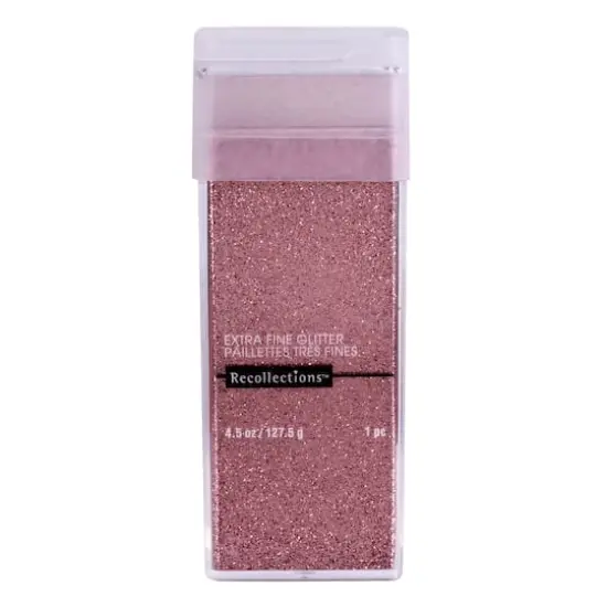 4.5oz. Extra Fine Glitter by Recollections&trade; Rose Gold {1}