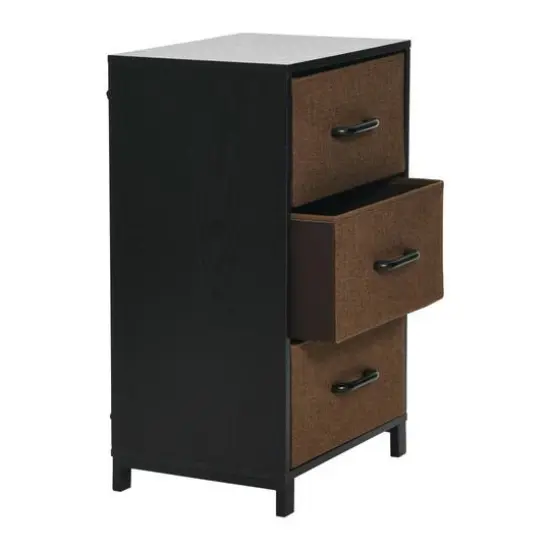 Household Essentials 26" 3-Drawer Dresser Black {7}