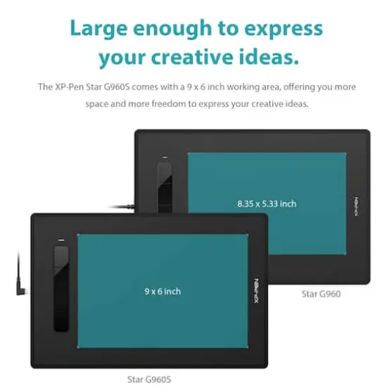XPPen 9" x 6&Prime; Star G960S Graphics Drawing Tablet {3}