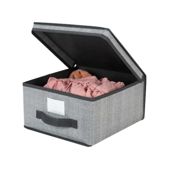 Simplify Medium Storage Box Gray {5}