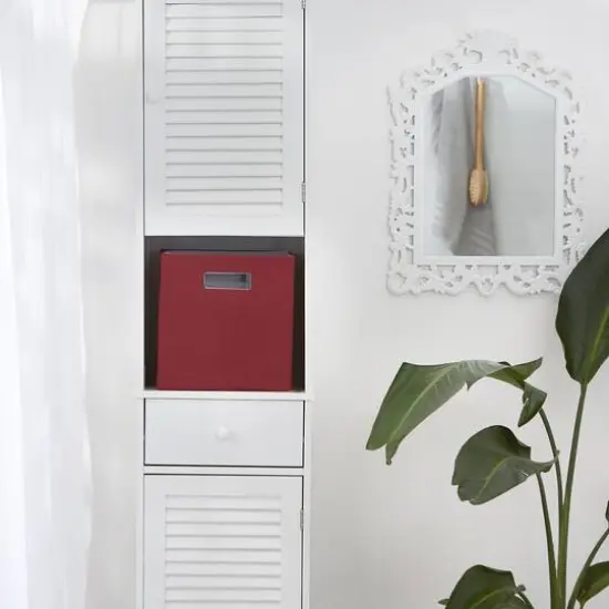 DII&reg; 11" Polyester Solid Storage Cube Barn Red {5}