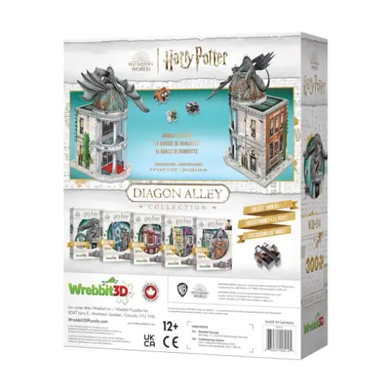 Harry Potter Diagon Alley Collection - Gringotts Bank 3D Puzzle: 300 Pcs {5}