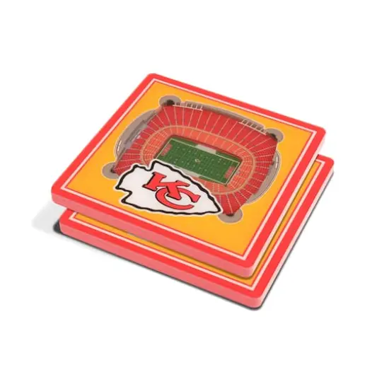 3D StadiumView Coasters Kansas City Chiefs {1}