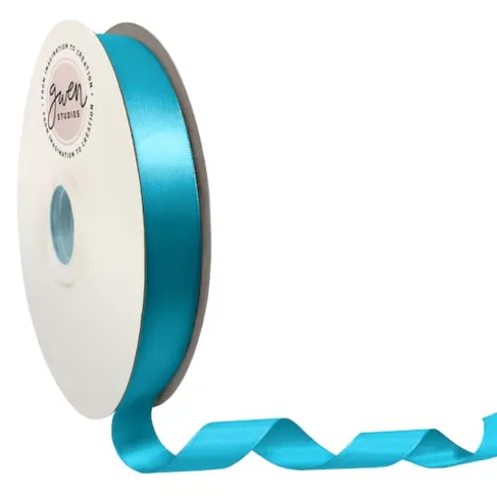 Gwen Studios Double Faced Satin Ribbon Turquoise {1}