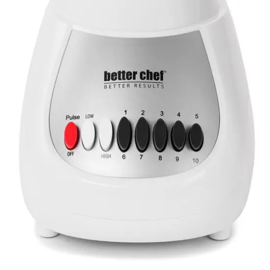 Better Chef White 50oz. 10-Speed 350-Watt Plastic Jar Blender {7}