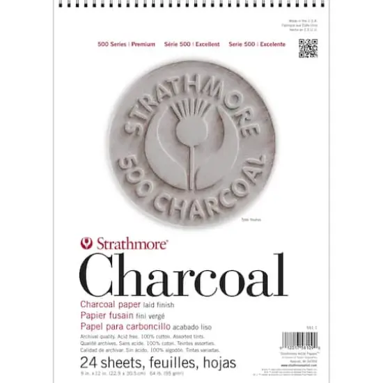 Strathmore® 500 Series Charcoal Paper Pad, Assorted Tints {1}