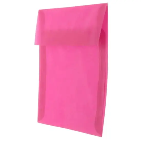 JAM Paper 8.5" x 8.5" Translucent Vellum Invitation Envelopes, 25ct. Magenta Pink {4}