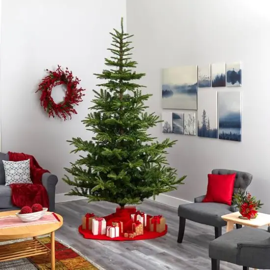 9ft. Pre-Lit Layered Washington Spruce Artificial Christmas Tree, Clear Lights {8}