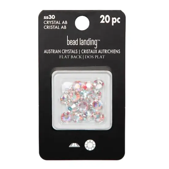 SS30 Round Flatback Austrian Crystals by Bead Landing&trade;, 20ct. Crystal Aurora Borealis {5}