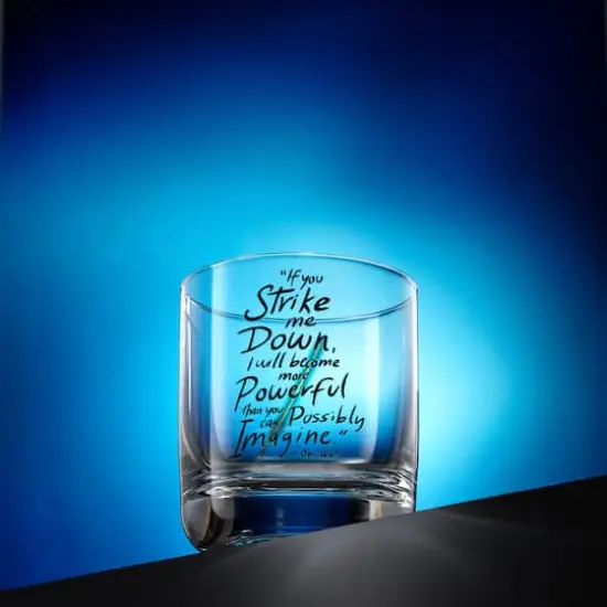 JoyJolt&reg; Star Wars&trade; 10oz. New Hope Obi-Wan Kenobi Blue Lightsaber Short Drinking Glass, 2ct. {3}