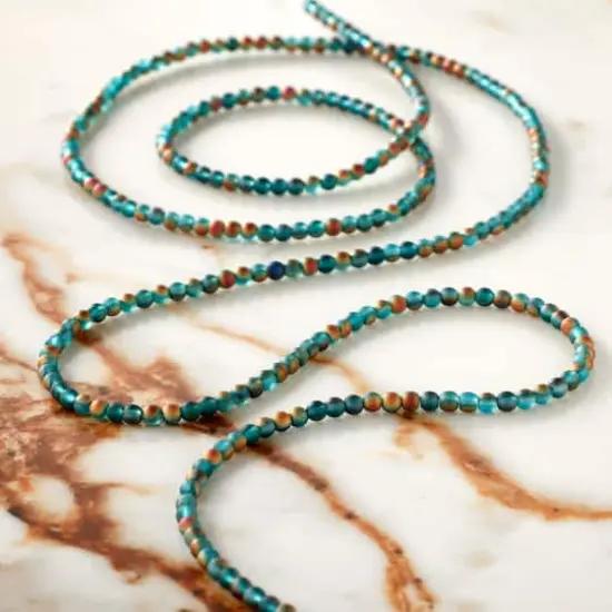 Glass Round Beads, 2.2mm by Bead Landing&trade; Peacock Blue {3}