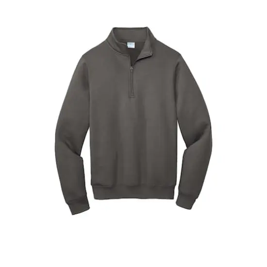 Port & Company&reg; Core Fleece 1/4 Zip Pullover Sweatshirt Charcoal {1}