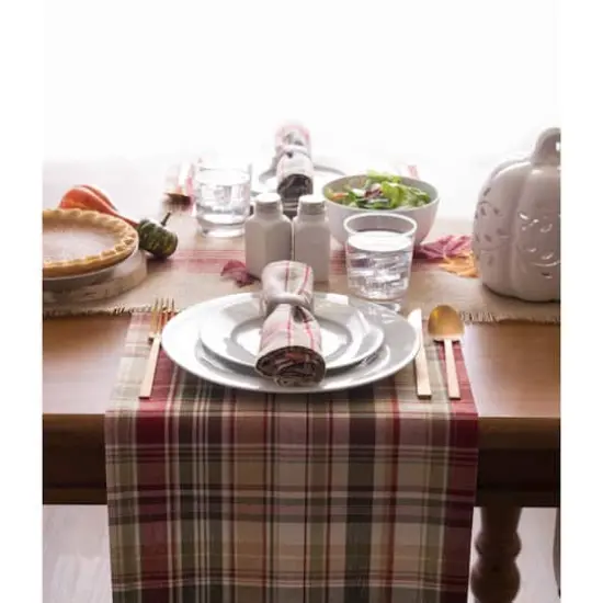 DII&reg; 108" Give Thanks Plaid Table Runner {4}