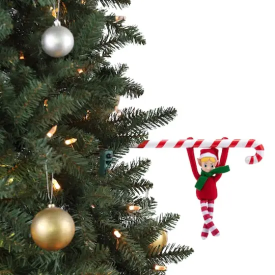 Mr. Christmas 6" Animated Candy Cane Elf Acrobat {1}