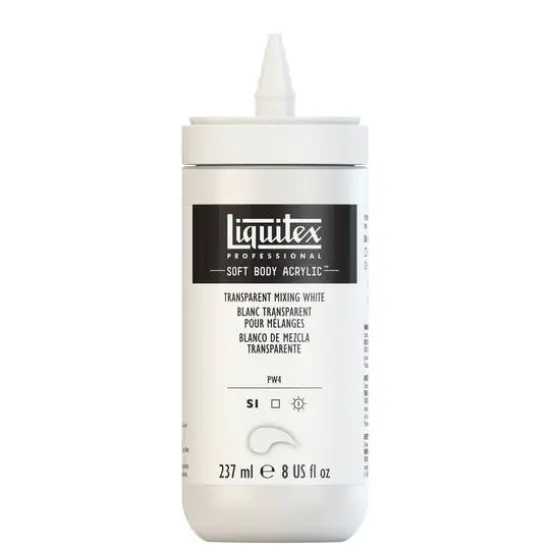 Liquitex&reg; Professional Soft Body Acrylic Color, 8oz. Transparent Mixing White {4}