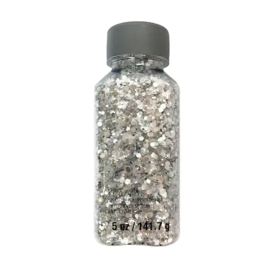 Glitzy Mix Specialty Polyester Glitter by Recollections&trade;Silver Glitz {1}