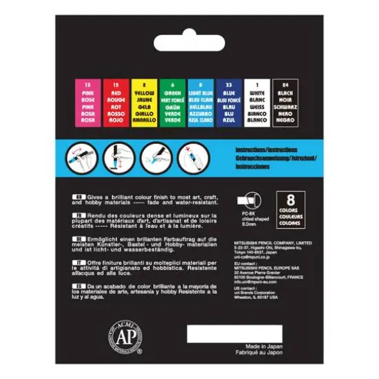 POSCA&reg; PC-8K 8mm Chisel Tip Paint Markers {9}