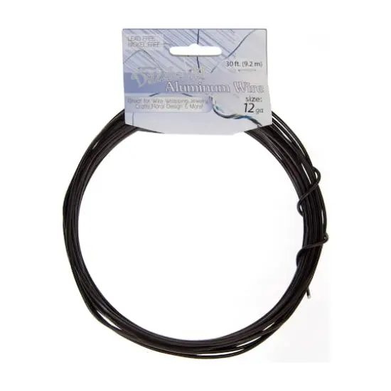 John Bead 12 Gauge Aluminum Jewelry Wire, 30ft. Brown {4}