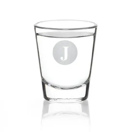 Hortense B. Hewitt Co. Monogram Shot Glass J {1}
