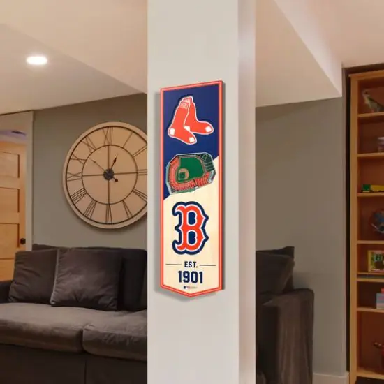 MLB 6" x 19" 3D StadiumView Banner Boston Red Sox {4}