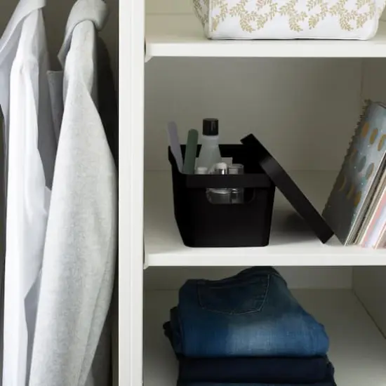 Simplify Small Charcoal Vinto Storage Box with Lid {5}